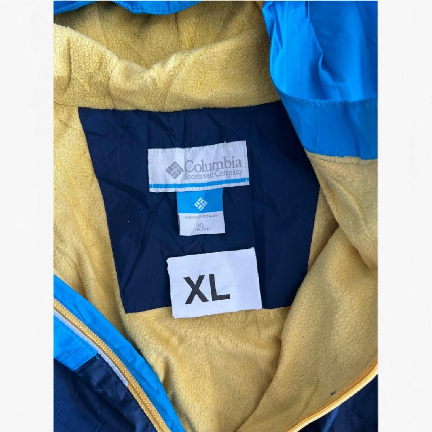 Columbia Fleece-Lined Hooded Jacket Μπλε | XL / Pre-Owned
