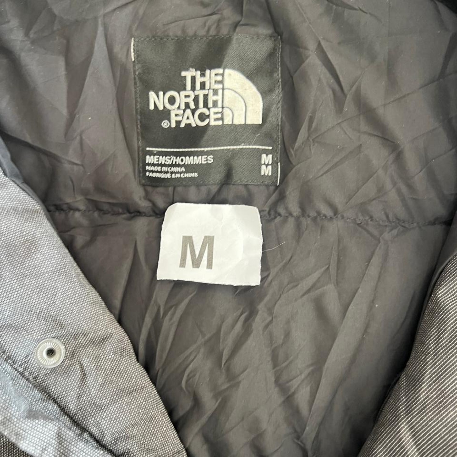 The North Face Hooded Parka με Faux Fur Μαύρο/Ανθρακί / Pre-Owned