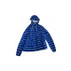 Columbia  Blue Striped Hooded Jacket | M / Pre-Owned