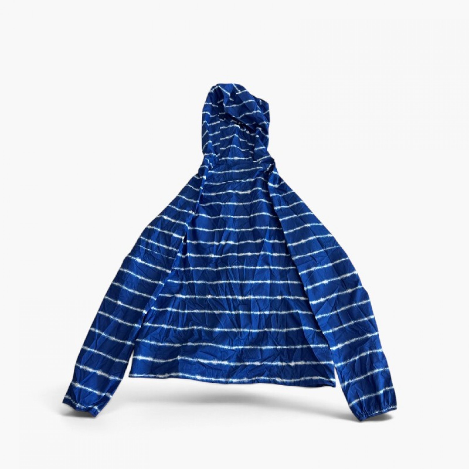 Columbia  Blue Striped Hooded Jacket | M / Pre-Owned