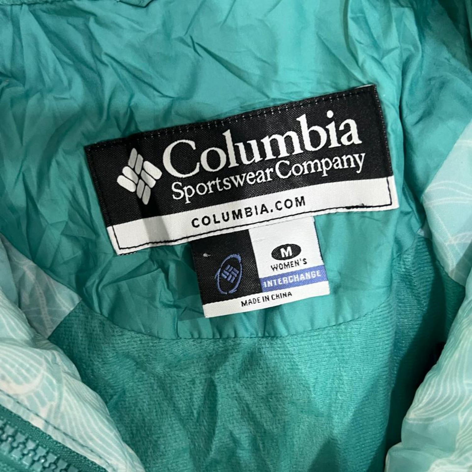 Columbia Γυναικείο Interchange Hooded Jacket Λευκό / Πράσινο – M / Pre-Owned
