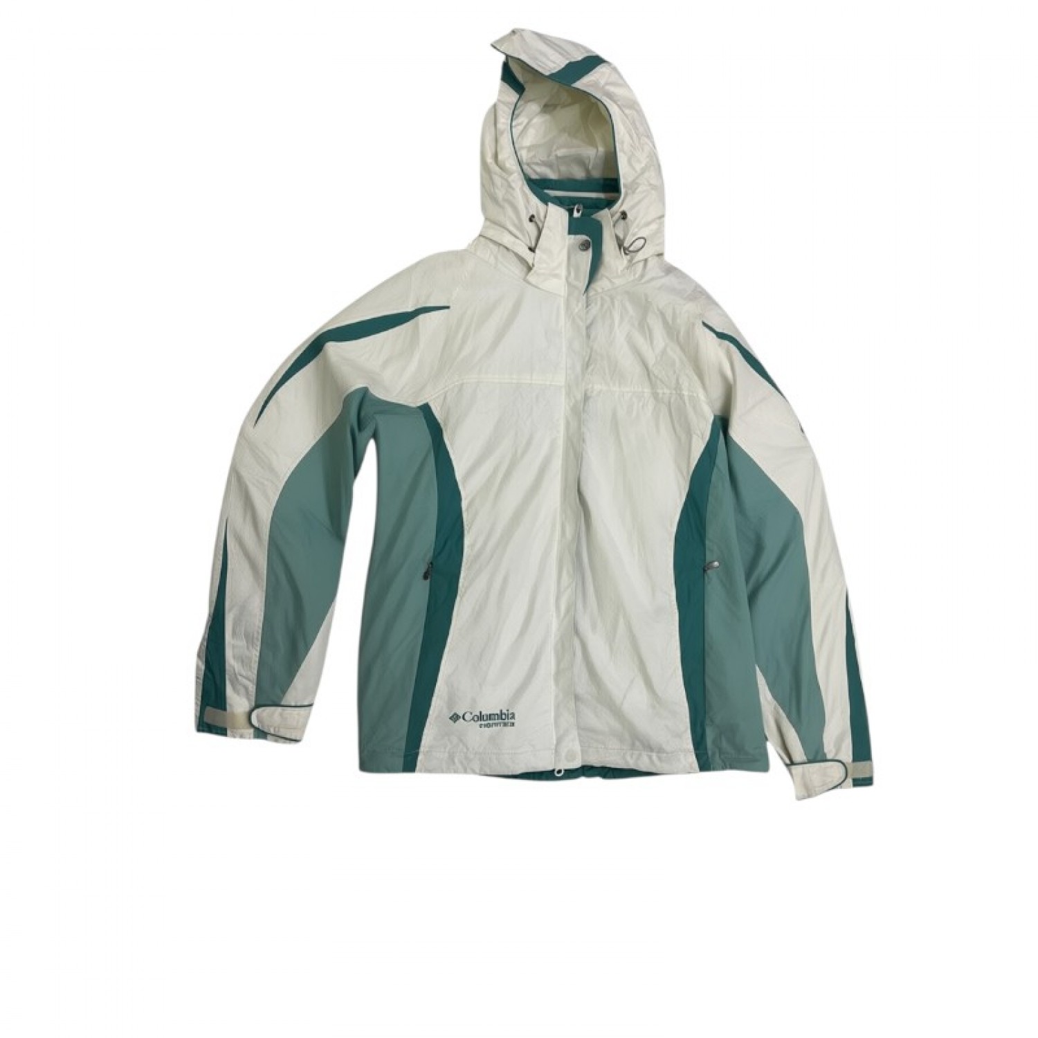 Columbia Γυναικείο Interchange Hooded Jacket Λευκό / Πράσινο – M / Pre-Owned