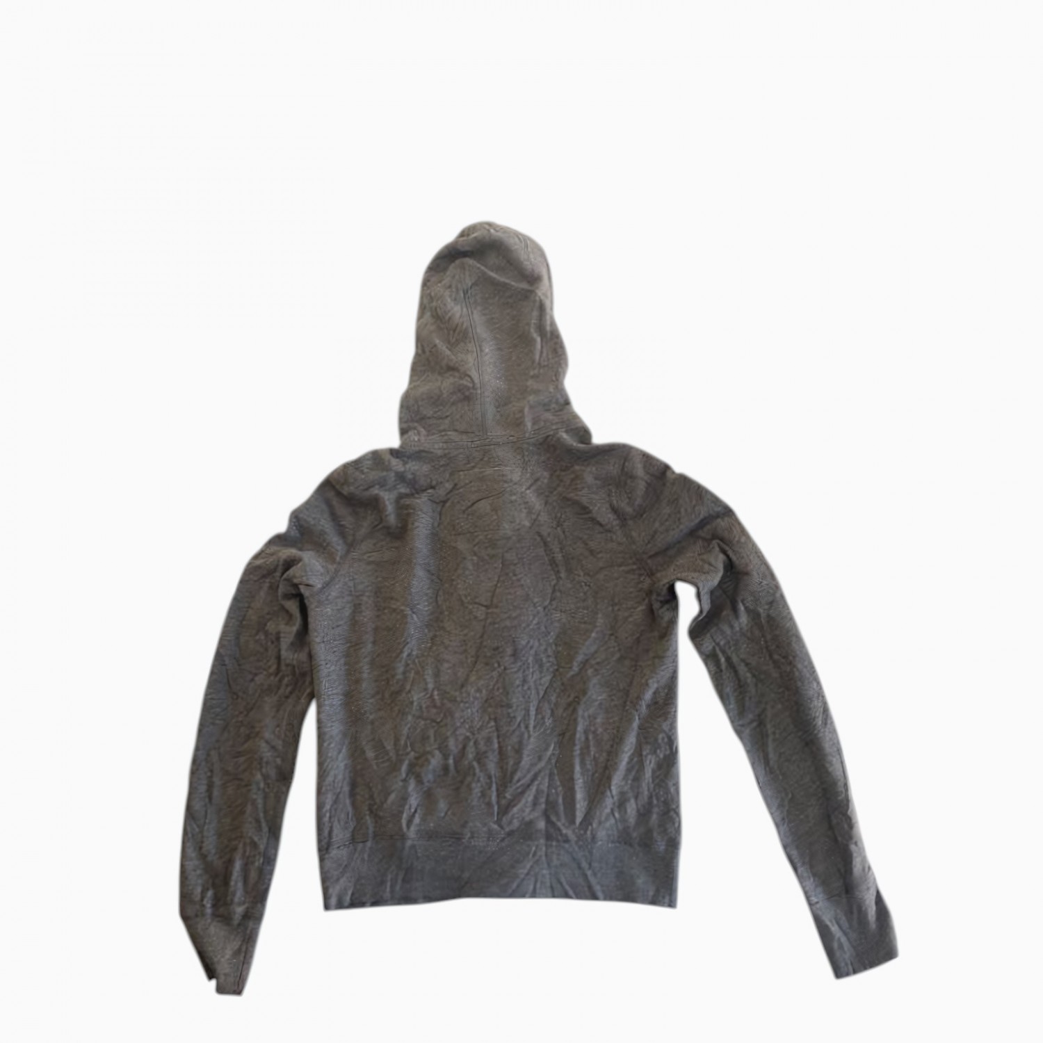 Hollister Γυναικεία Ζακέτα Hoodie Γκρι με Κουμπιά / Pre-Owned
