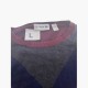 Lacoste Ανδρικό Πουλόβερ Argyle Μπορντό Navy / Pre-Owned