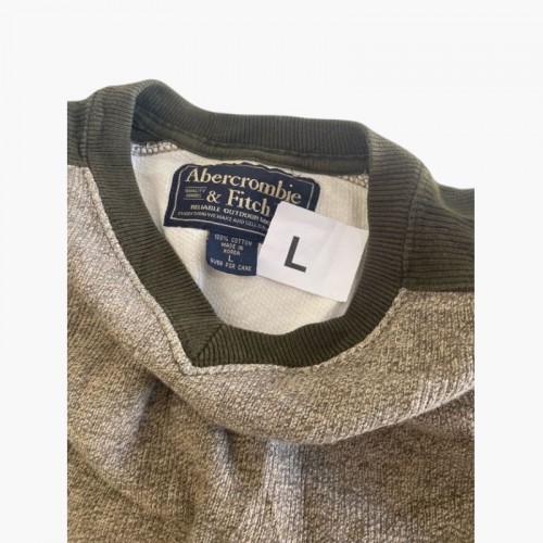 Abercrombie - Ανδρική Μακρυμάνικη Μπλούζα V-Neck Καφέ Χακί / Pre-Owned