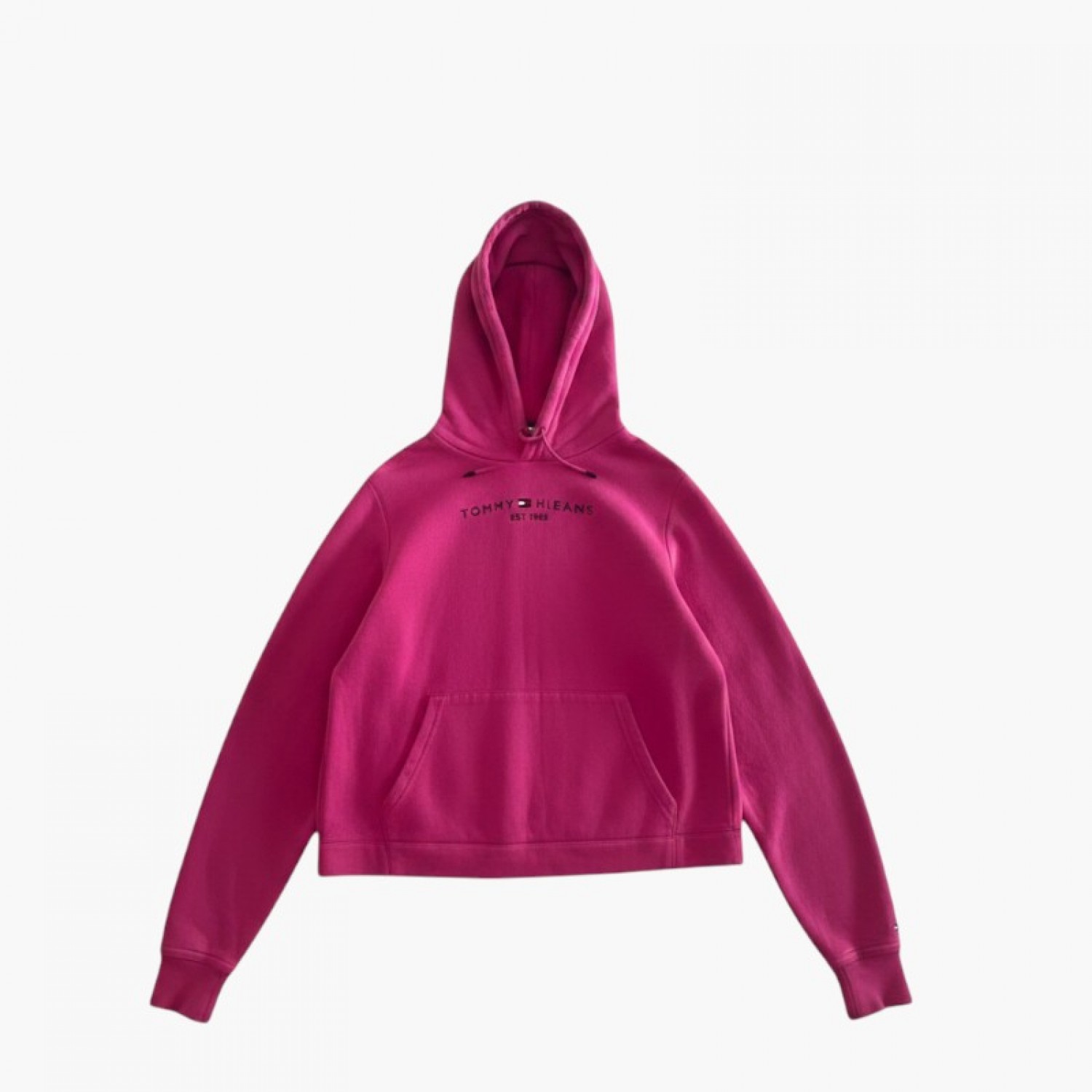 Tommy Hilfiger Γυναικείο Hoodie Φούξια με Logo / Pre-Owned