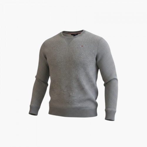 Tommy Hilfiger Ανδρικό Crewneck Φούτερ Γκρι / Pre-Owned