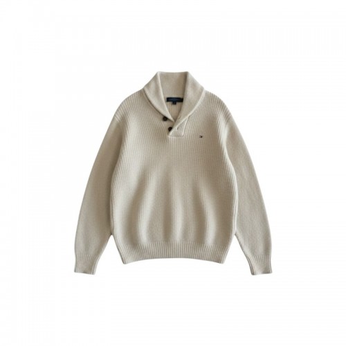 Tommy Hilfiger Πλεκτό Πουλόβερ με Shawl Collar – Εκρού / Pre-Owned