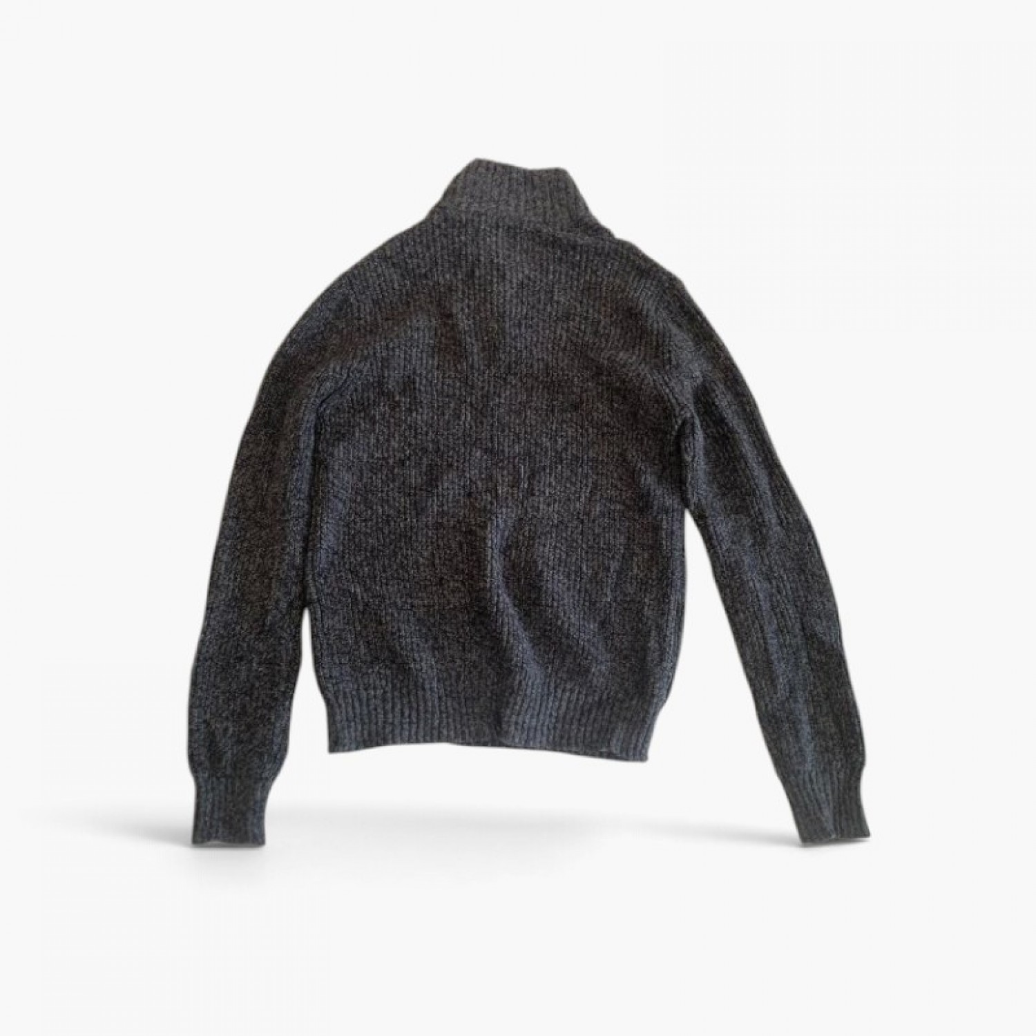 American Eagle - Πλεκτό Πουλόβερ με Ψηλό Γιακά & Κουμπιά – Ανθρακί / Pre-Owned