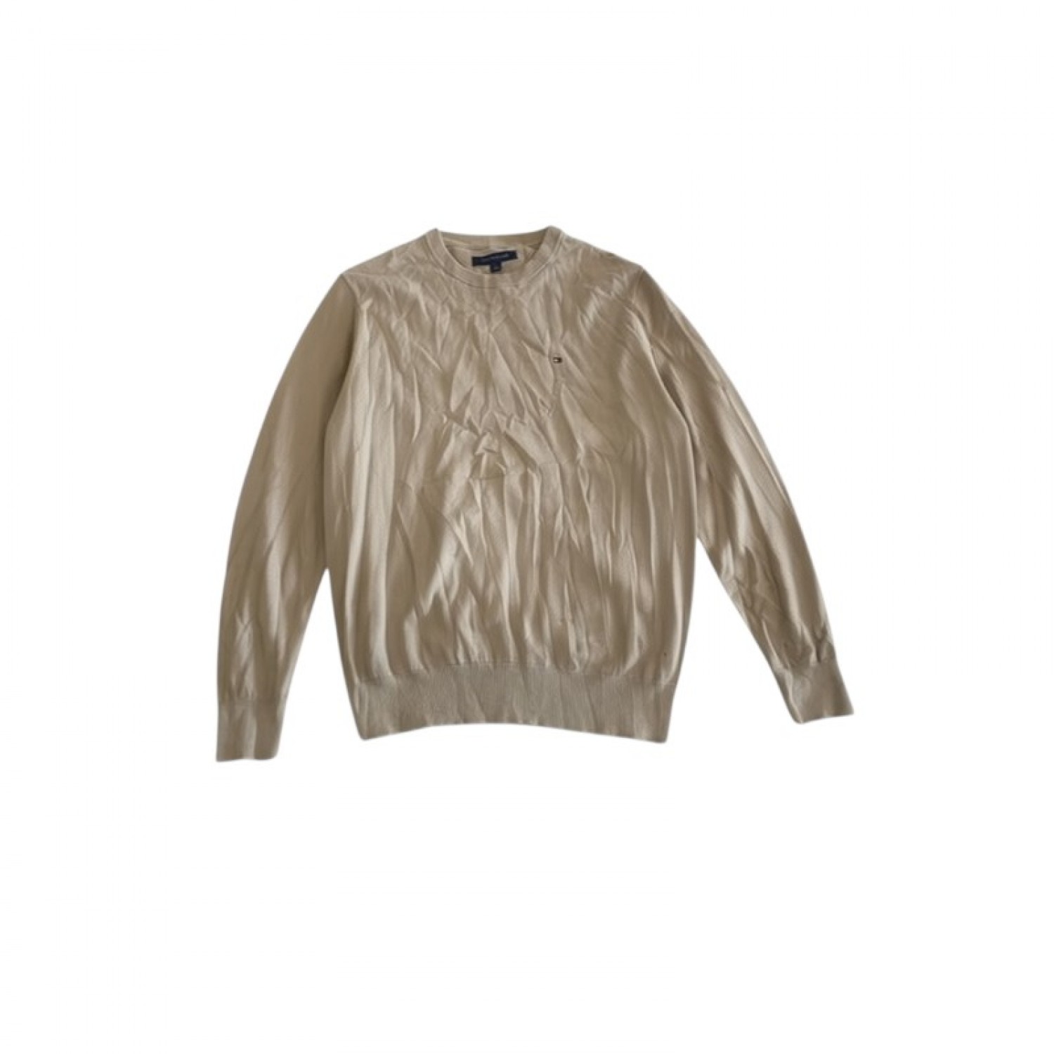 Tommy Hilfiger Crew Neck Πλεκτό Πουλόβερ – Μπεζ / Pre-Owned