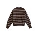 Tommy Hilfiger Ριγέ Crew Neck Πουλόβερ – Καφέ / Εκρού / Pre-Owned