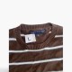 Tommy Hilfiger Ριγέ Crew Neck Πουλόβερ – Καφέ / Εκρού / Pre-Owned