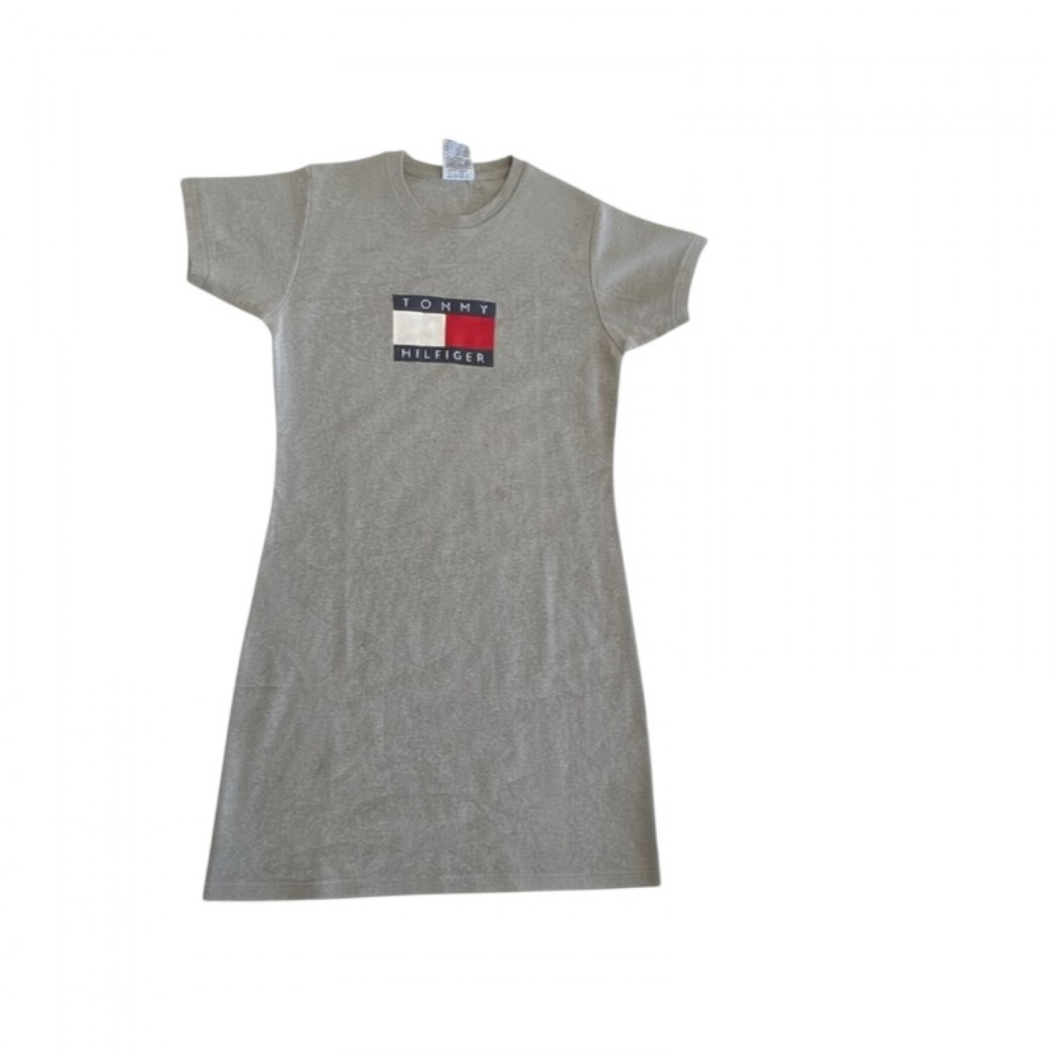 Tommy Hilfiger Logo T-Shirt Dress – Γκρι / Pre-Owned