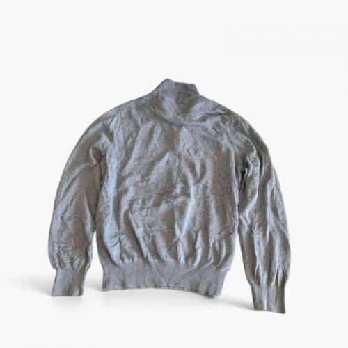 Polo Ralph Lauren Πλεκτό Half-Zip Πουλόβερ – Γκρι – L / Pre-Owned