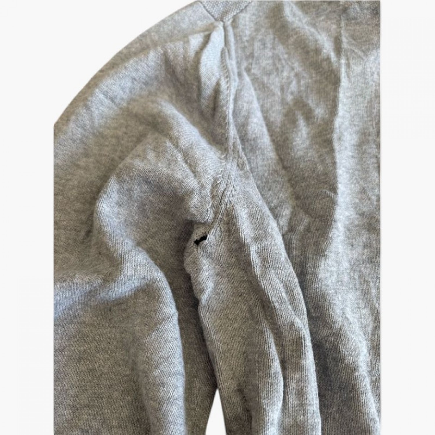 Polo Ralph Lauren Πλεκτό Half-Zip Πουλόβερ – Γκρι – L / Pre-Owned