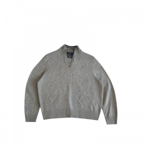Tommy Hilfiger Πλεκτή Ζακέτα Full-Zip – Γκρι – XL / Pre-Owned