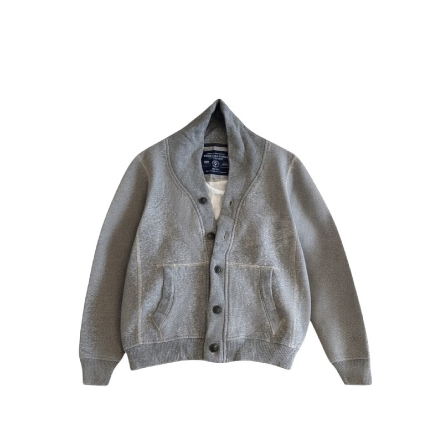 American Eagle Outfitters Shawl Collar Ζακέτα με Κουμπιά – Γκρι – XS / Pre-Owned