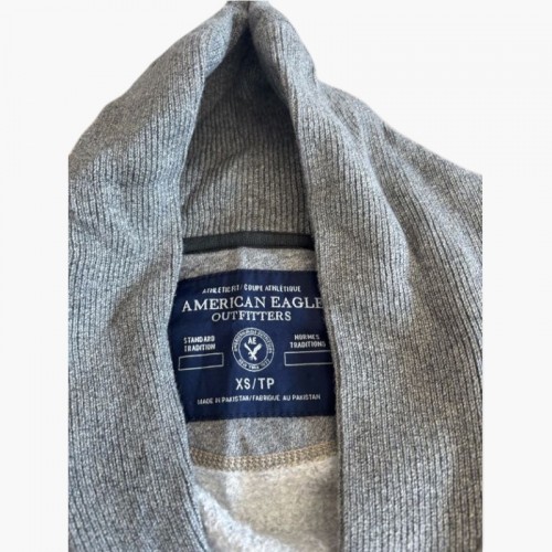 American Eagle Outfitters Shawl Collar Ζακέτα με Κουμπιά – Γκρι – XS / Pre-Owned