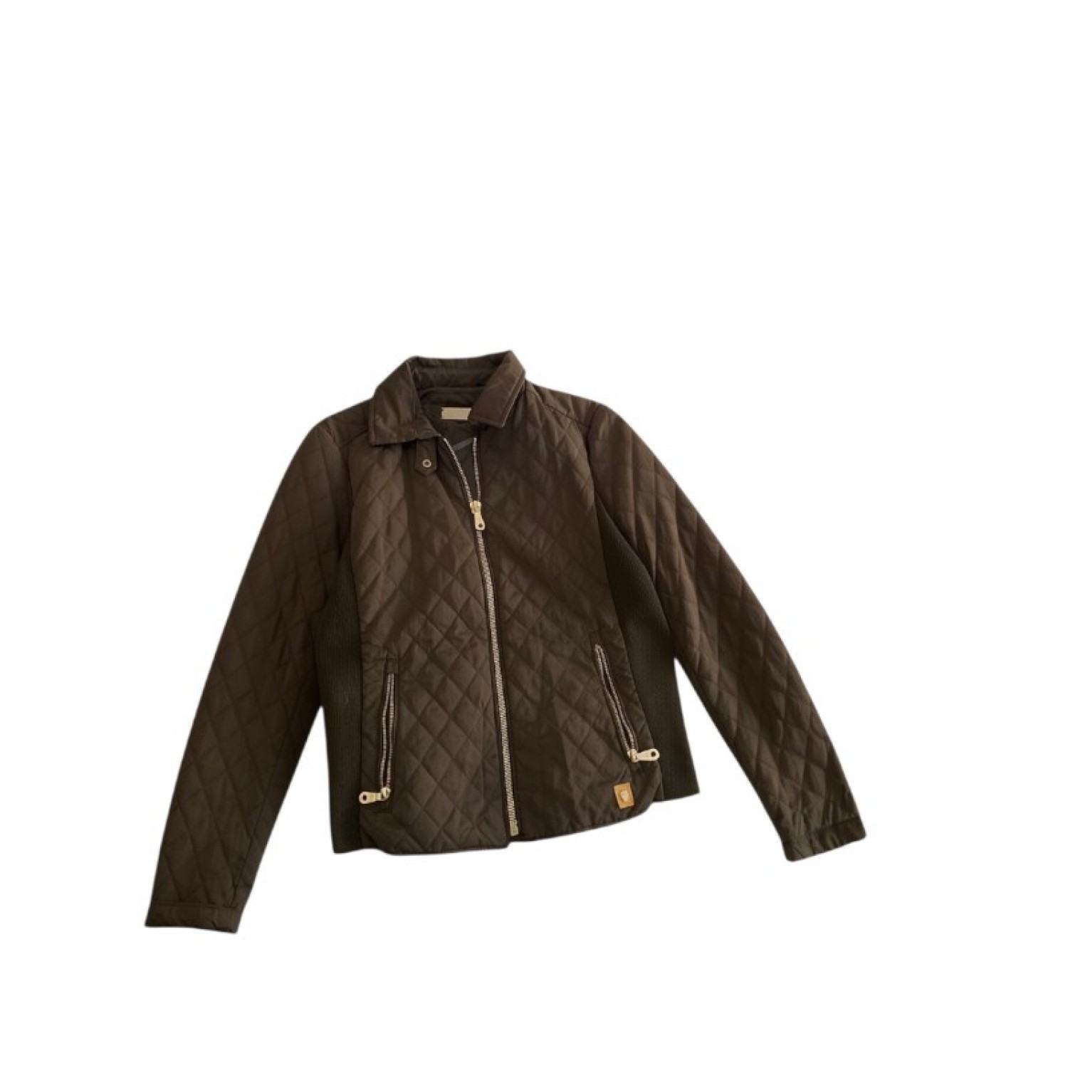 Massimo Dutti Γυναικείο Quilted Jacket – Καφέ – S / Pre-Owned