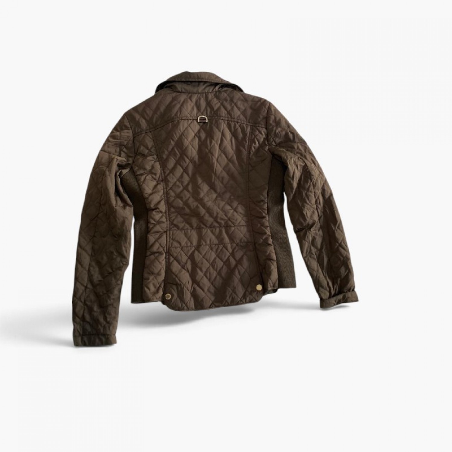 Massimo Dutti Γυναικείο Quilted Jacket – Καφέ – S / Pre-Owned