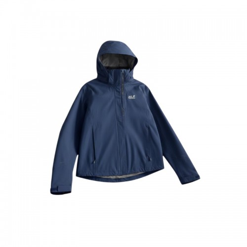 Jack Wolfskin Outdoor Hooded Jacket – Navy Μπλε – Γυναικείο M / Pre-Owned