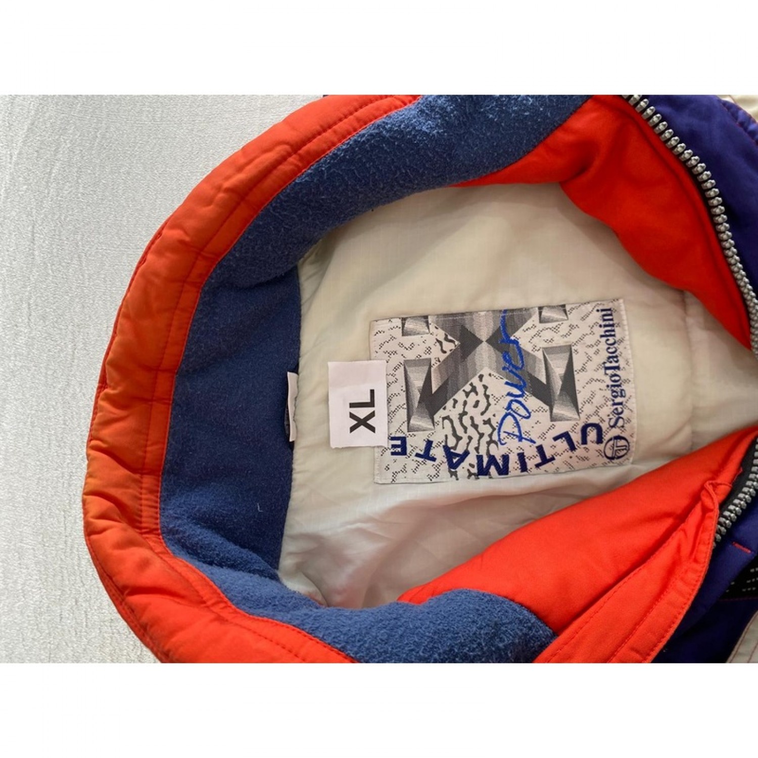 Sergio Tacchini Ultimate Power Vintage Ski Jacket – Μωβ / Κόκκινο / Λευκό – XL / Pre-Owned