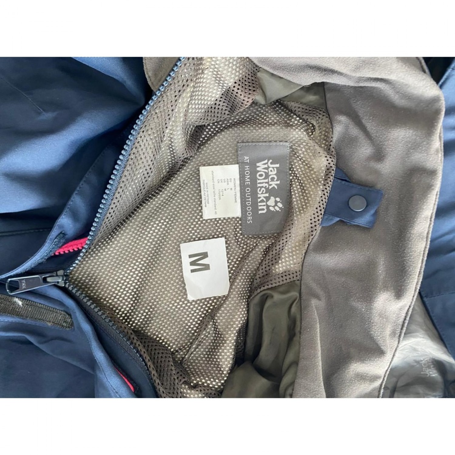 Jack Wolfskin Outdoor Hooded Jacket – Navy Μπλε – Γυναικείο M / Pre-Owned