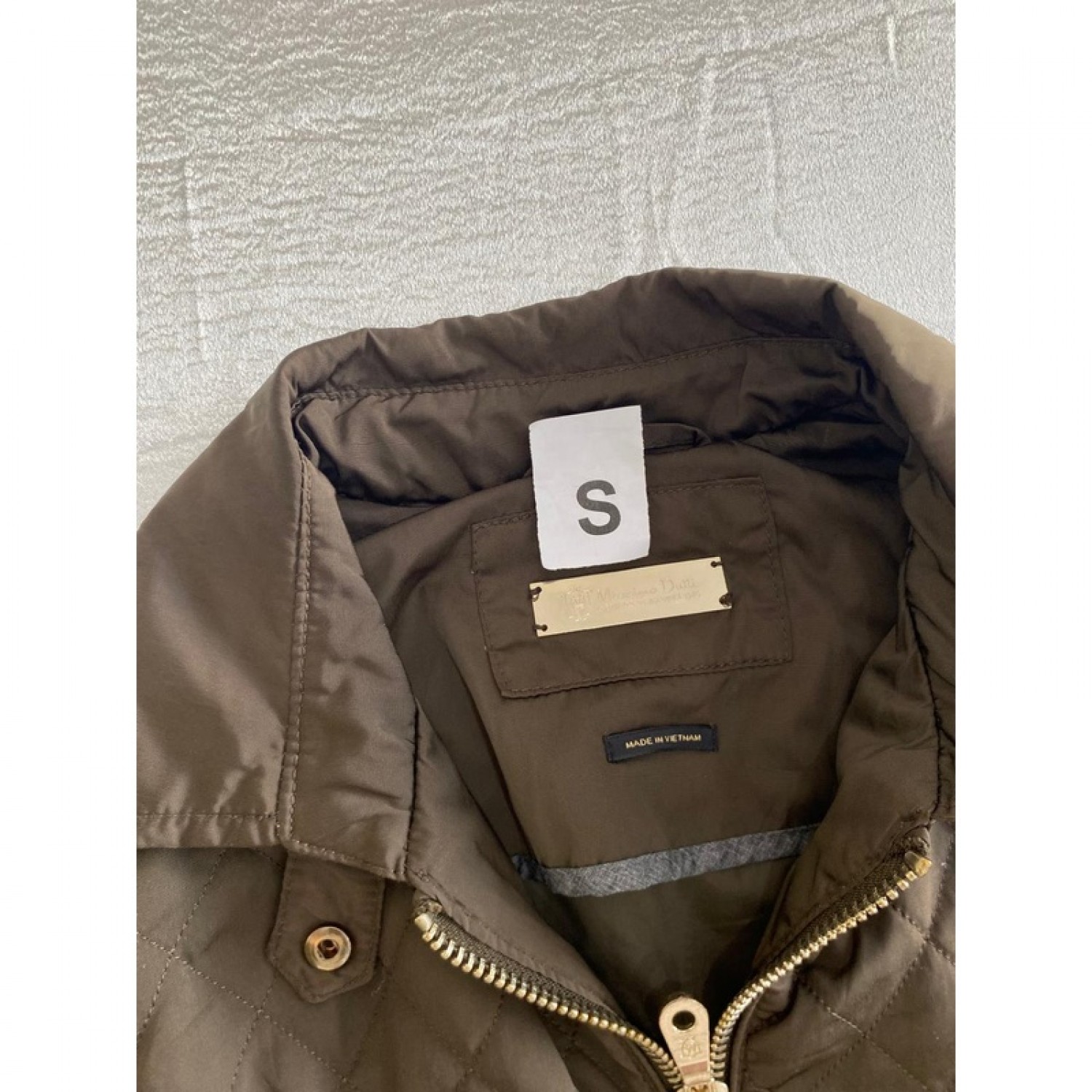 Massimo Dutti Γυναικείο Quilted Jacket – Καφέ – S / Pre-Owned