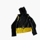 Champion Vintage Hooded Windbreaker – Μαύρο / Κίτρινο – L / Pre-Owned
