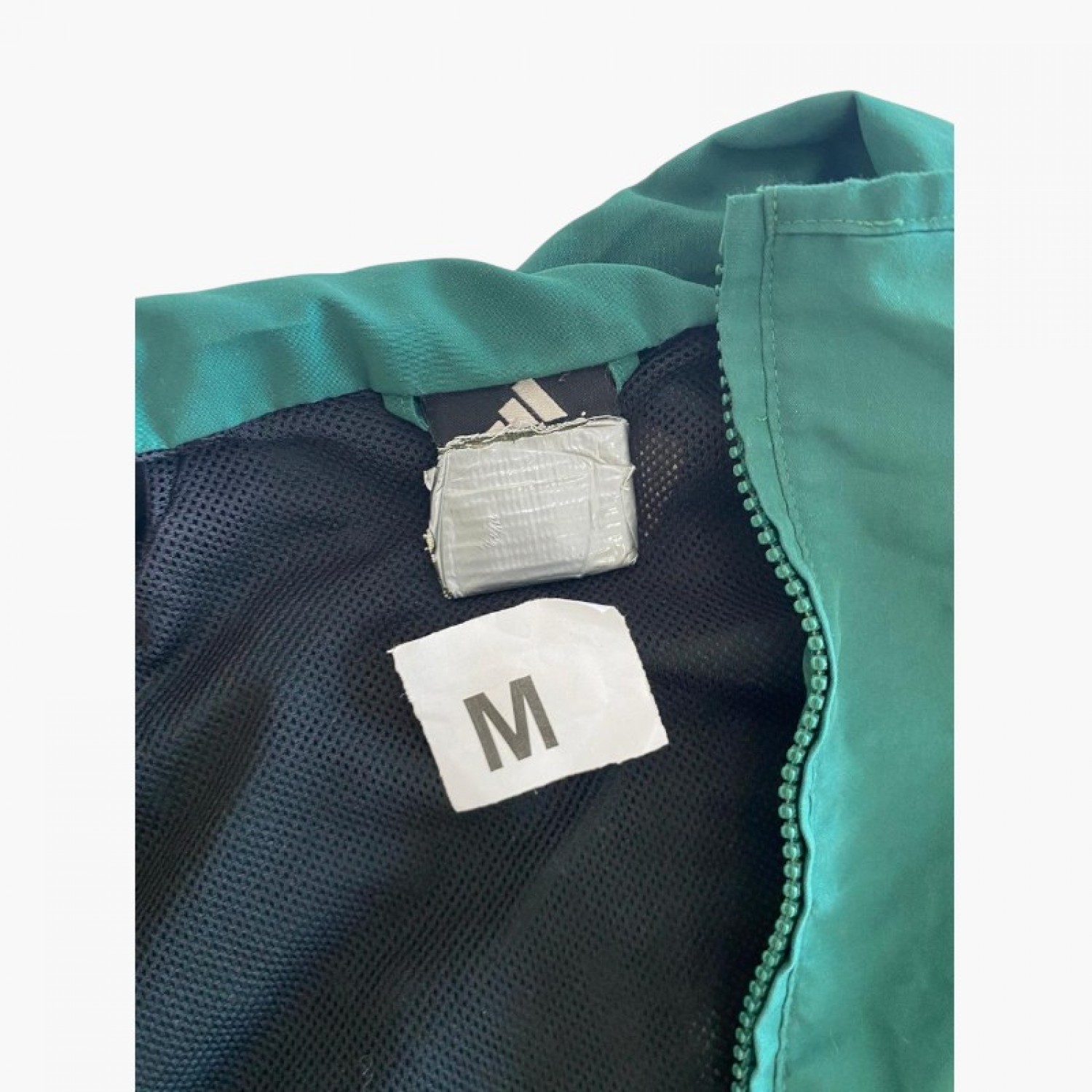 Adidas Sportwerbung Retro Track Jacket – Πράσινο / Navy – M / Pre-Owned
