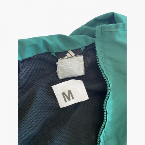 Adidas Sportwerbung Retro Track Jacket – Πράσινο / Navy – M / Pre-Owned