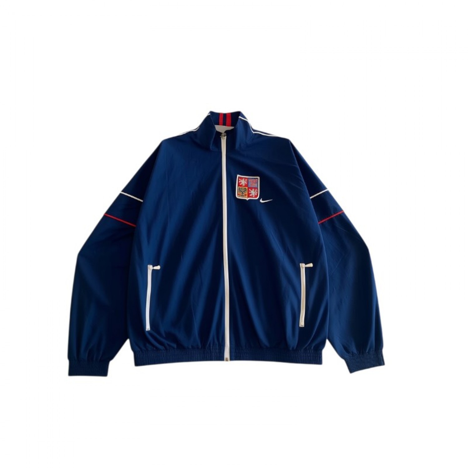 Nike Czech Republic Vintage Football Jacket – Navy – L / Pre-Owned