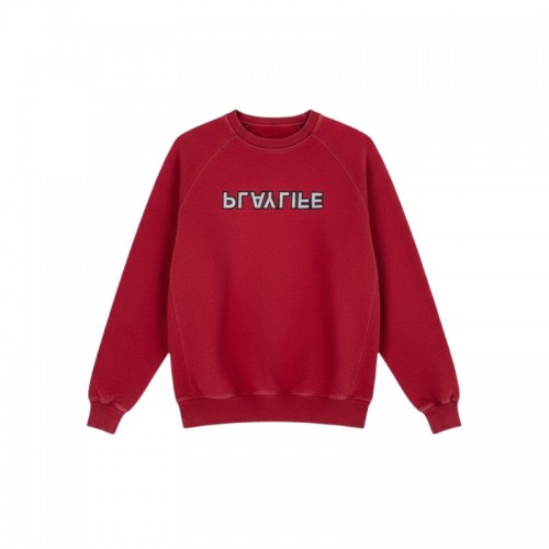Κόκκινο Ανδρικό Sweatshirt Crewneck με Graphic Logo / Pre-Owned