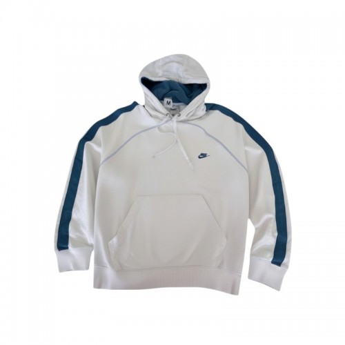Nike Ανδρικό Hoodie Λευκό με Μπλε Λεπτομέρειες – Μέγεθος M / Pre-Owned