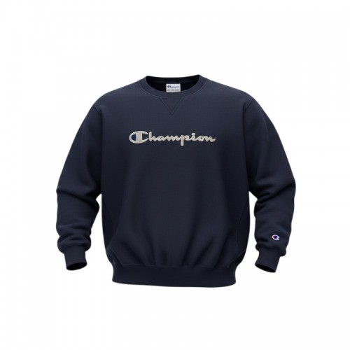 Champion Ανδρική Μακρυμάνικη Μπλούζα Navy/Κόκκινη – Μέγεθος M / Pre-Owned