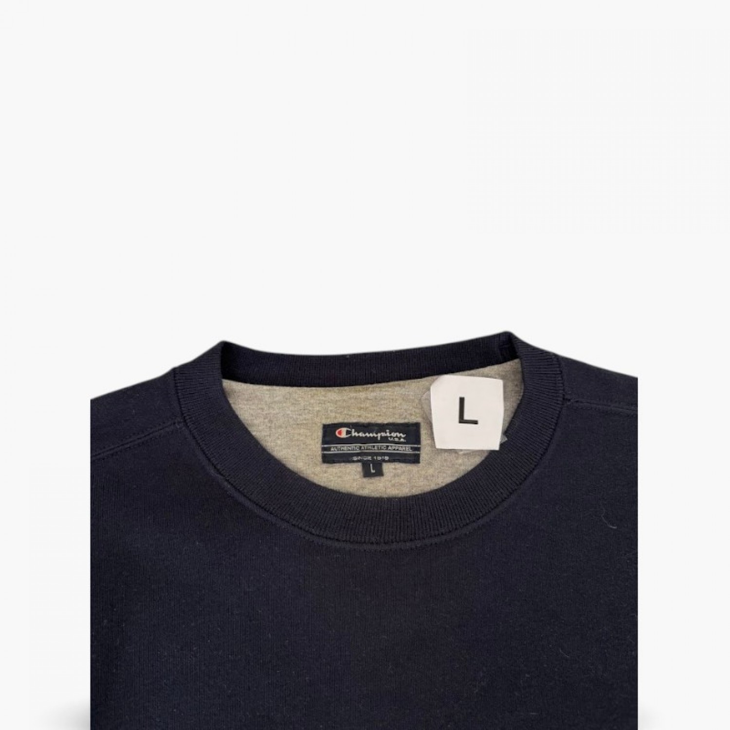 Champion Ανδρική Μακρυμάνικη Μπλούζα Navy/Κόκκινη – Μέγεθος M / Pre-Owned