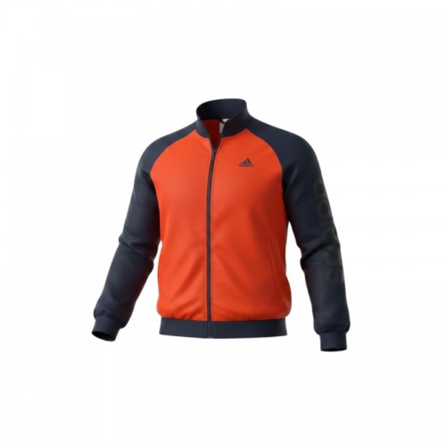 Adidas Ανδρική Track Jacket Πορτοκαλί/Navy Full Zip / Pre-Owned