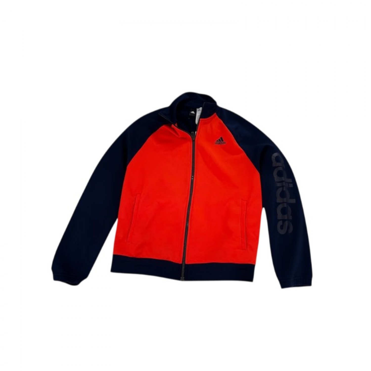 Adidas Ανδρική Track Jacket Πορτοκαλί/Navy Full Zip / Pre-Owned