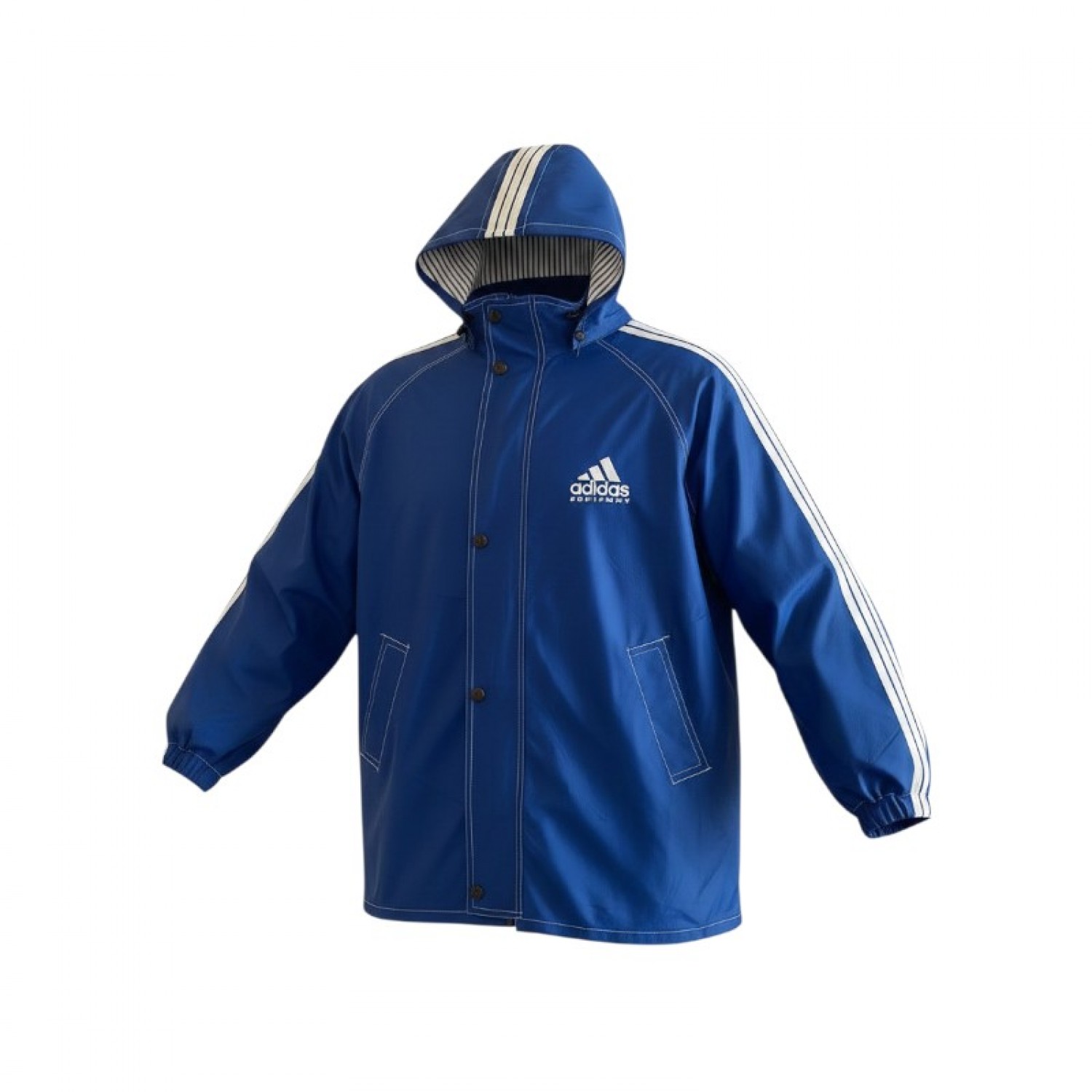 Adidas Equipment Hooded Jacket – Μπλε / Λευκό – M / Pre-Owned