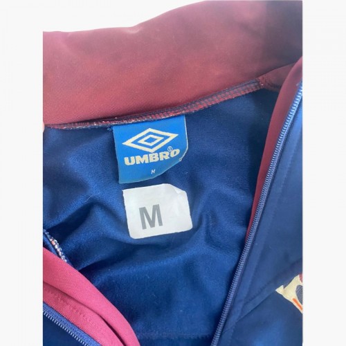 Umbro Vintage Tape Track Jacket – Navy / Μπορντό – M / Pre-Owned