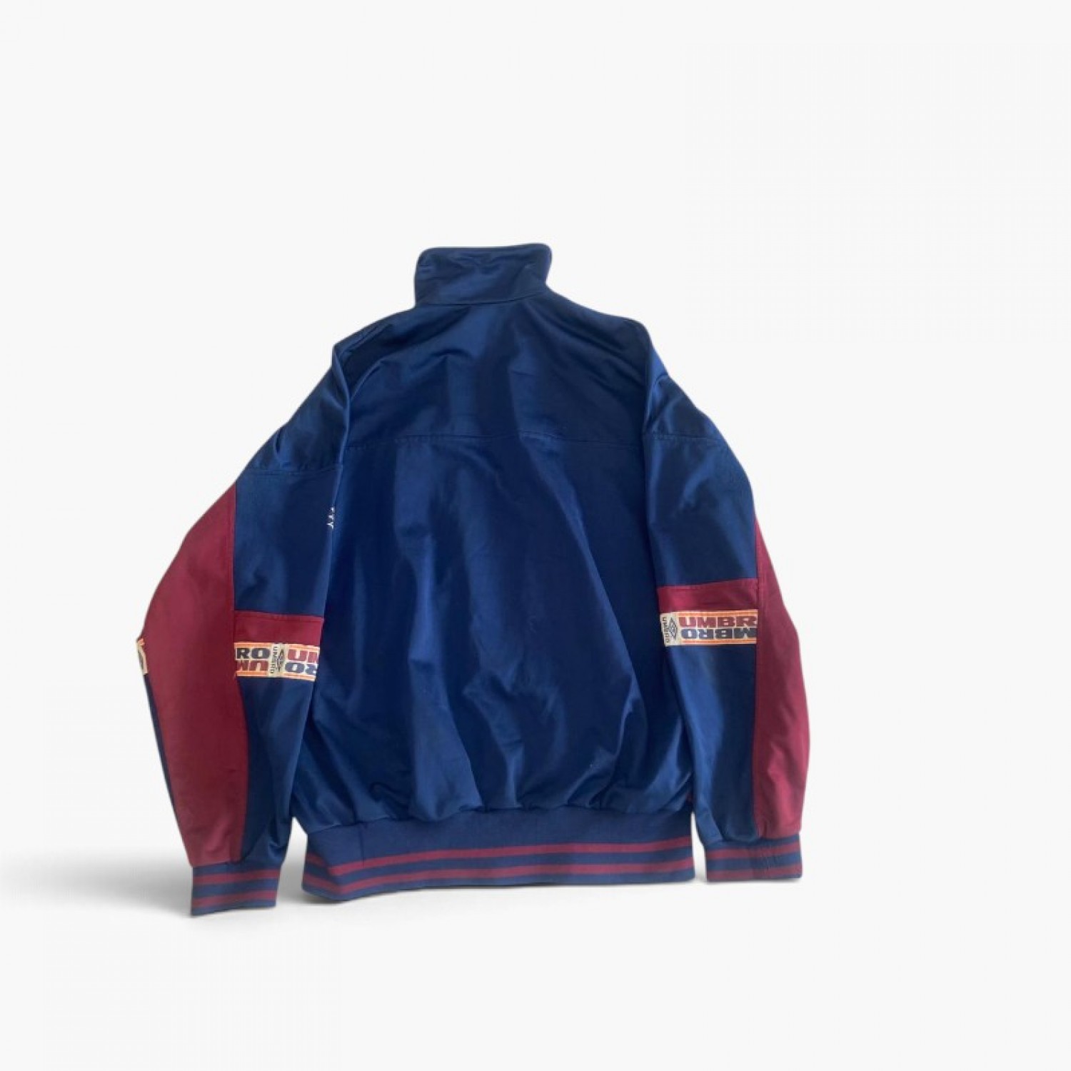 Umbro Vintage Tape Track Jacket – Navy / Μπορντό – M / Pre-Owned