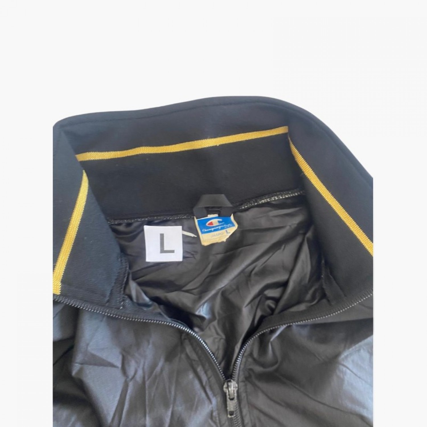 Champion Vintage Track Jacket – Μαύρο – L / Pre-Owned