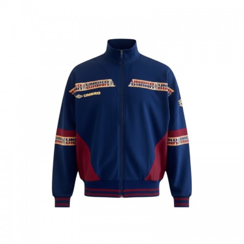Umbro Vintage Tape Track Jacket – Navy / Μπορντό – M / Pre-Owned