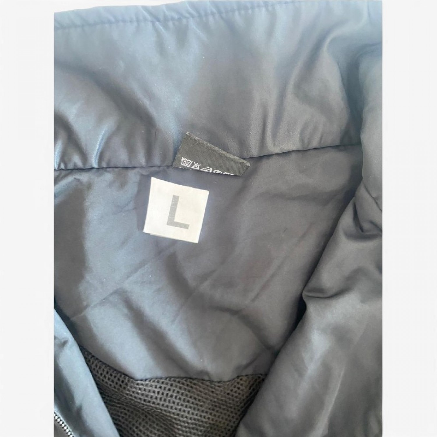 Adidas 3-Stripes Track Jacket – Μαύρο / Λευκό – L / Pre-Owned