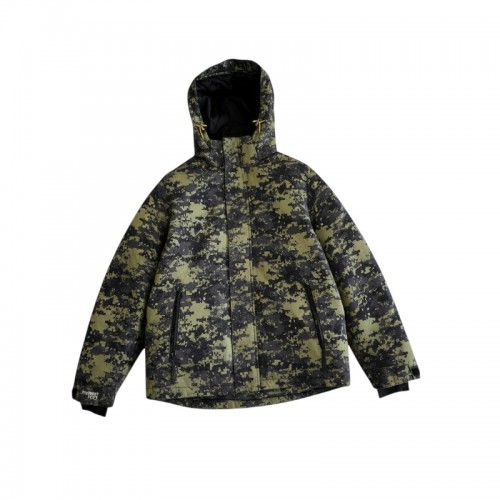 Cold Water Bear Camo Hooded Jacket – Χακί / Μαύρο – L / Pre-Owned