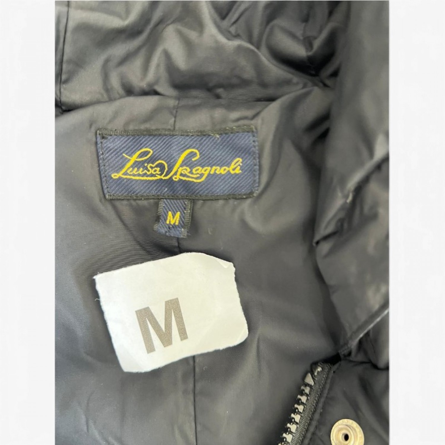 Luisa Spagnoli Padded Hooded Jacket – Μαύρο – M / Pre-Owned