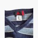 Robe di Kappa Striped V-Neck Knit Sweater – Navy / Γαλάζιο – L / Pre-Owned