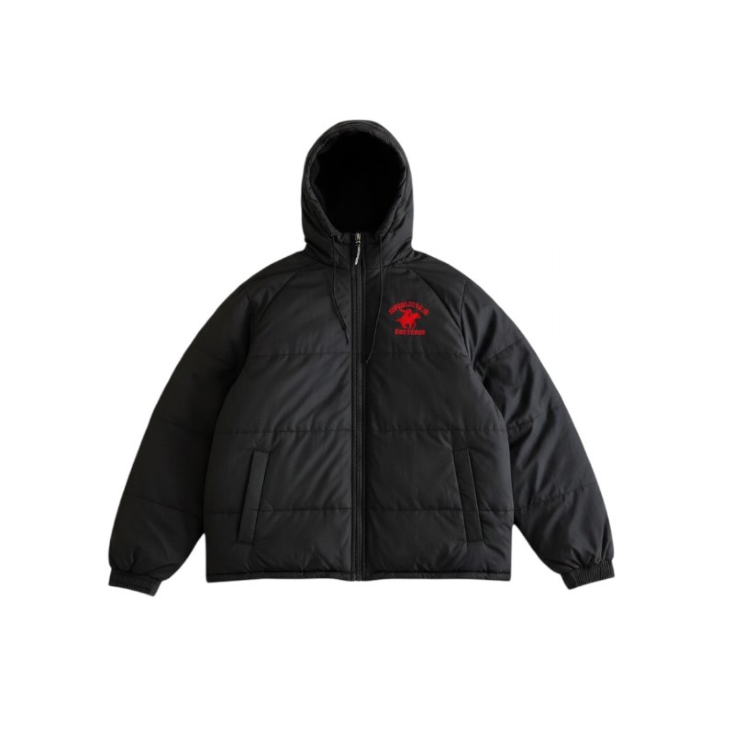 Beverly Hills Polo Club Padded Hooded Jacket – Μαύρο – M / Pre-Owned