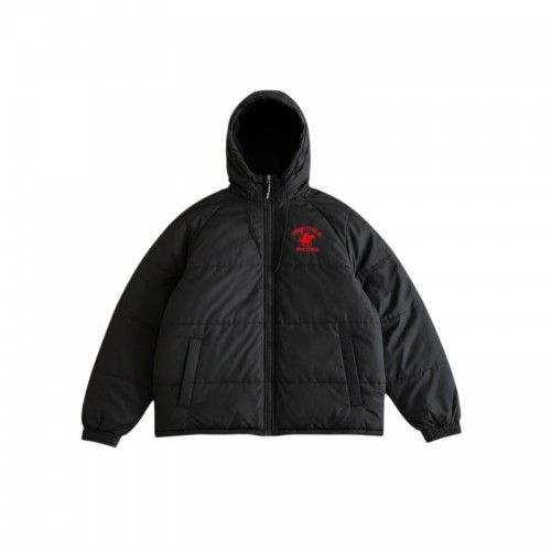 Beverly Hills Polo Club Padded Hooded Jacket – Μαύρο – M / Pre-Owned