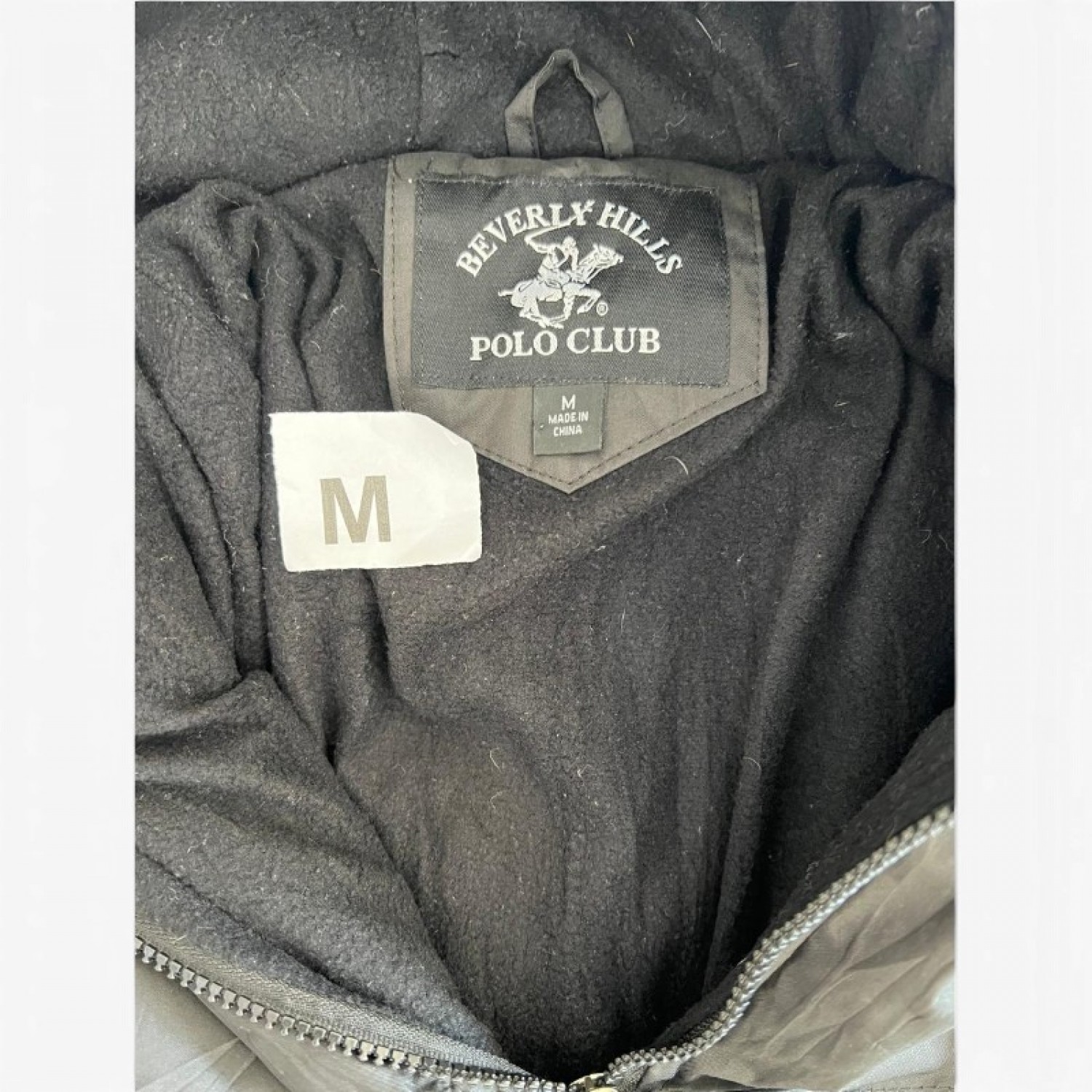 Beverly Hills Polo Club Padded Hooded Jacket – Μαύρο – M / Pre-Owned